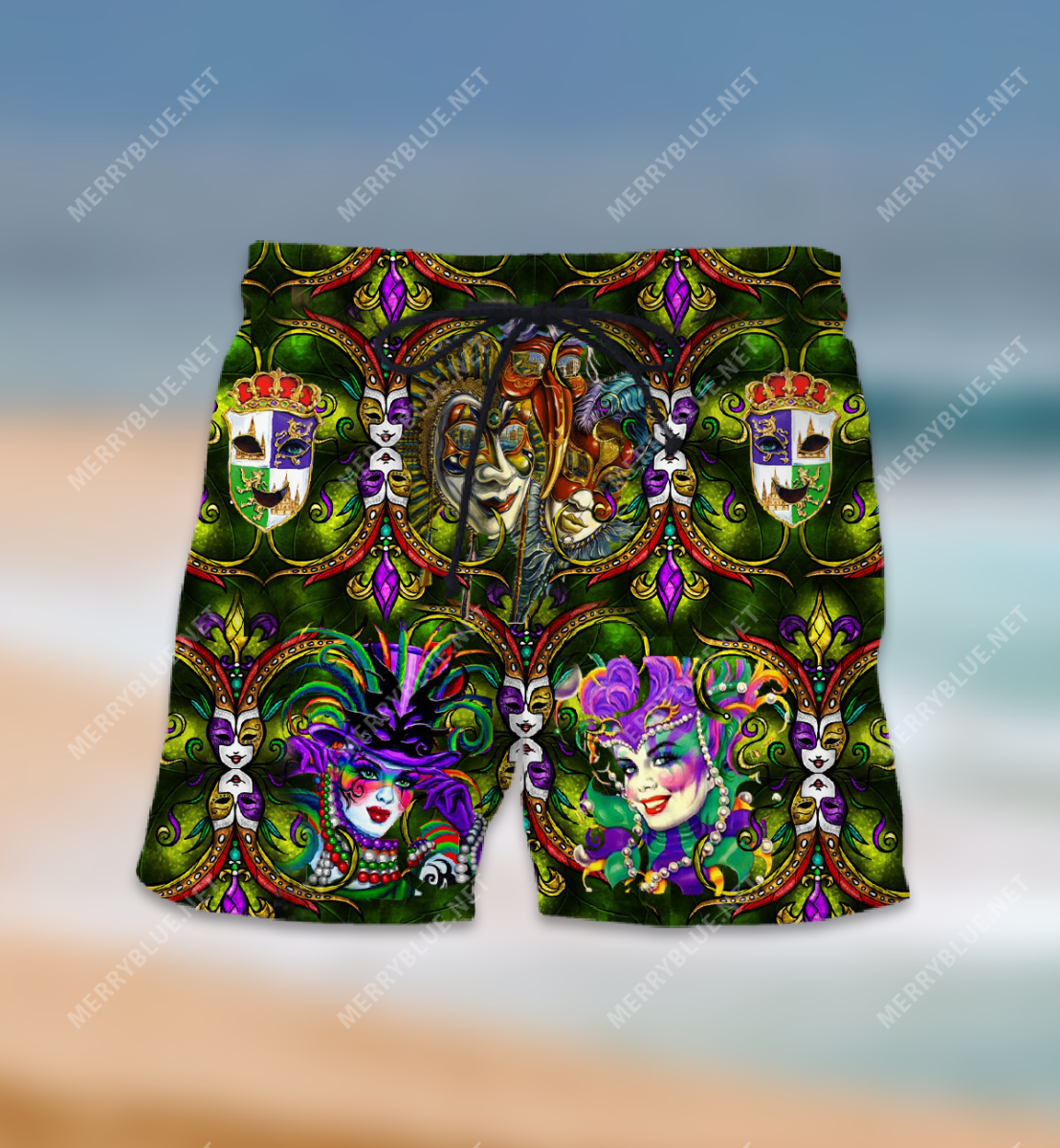 Happy Mardi Gras 2021 Hawaii Shorts Ha39728