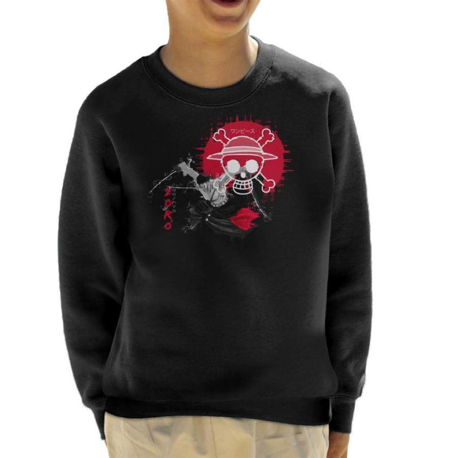 One Piece Roronoa Pirate Bounty Hunter Kid’s Sweatshirt