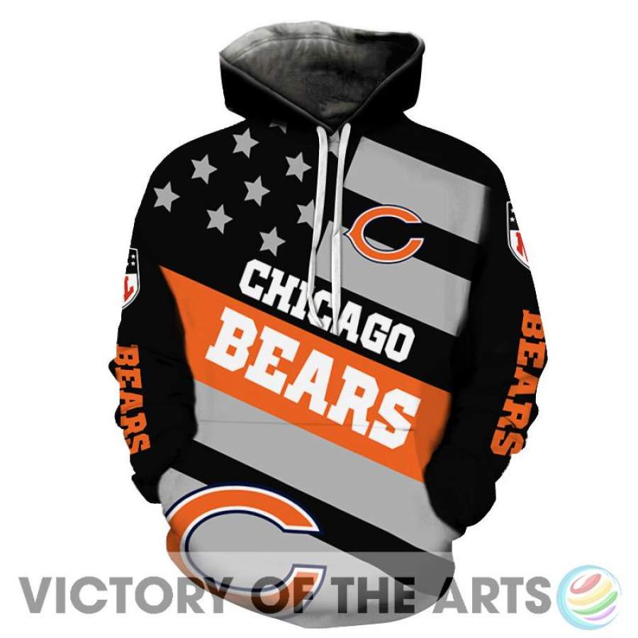 Proud Of American Stars Chicago Bears Hoodie