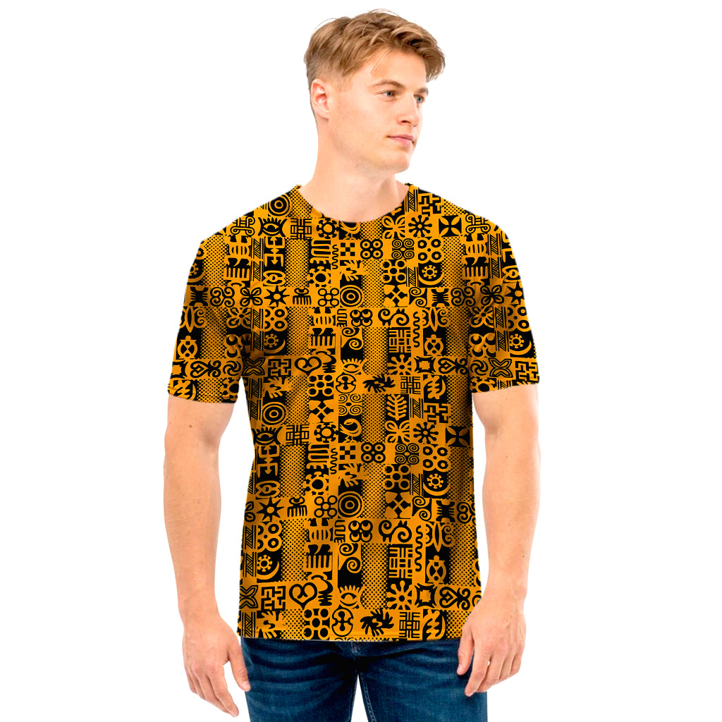 West African Adinkra Tribe Symbols Men’S T-Shirt