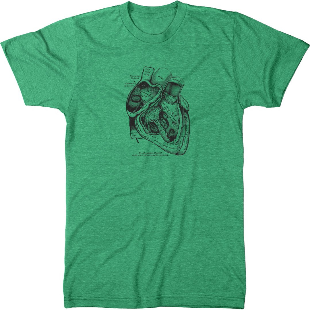 Vintage Heart Diagram Mens T-Shirt