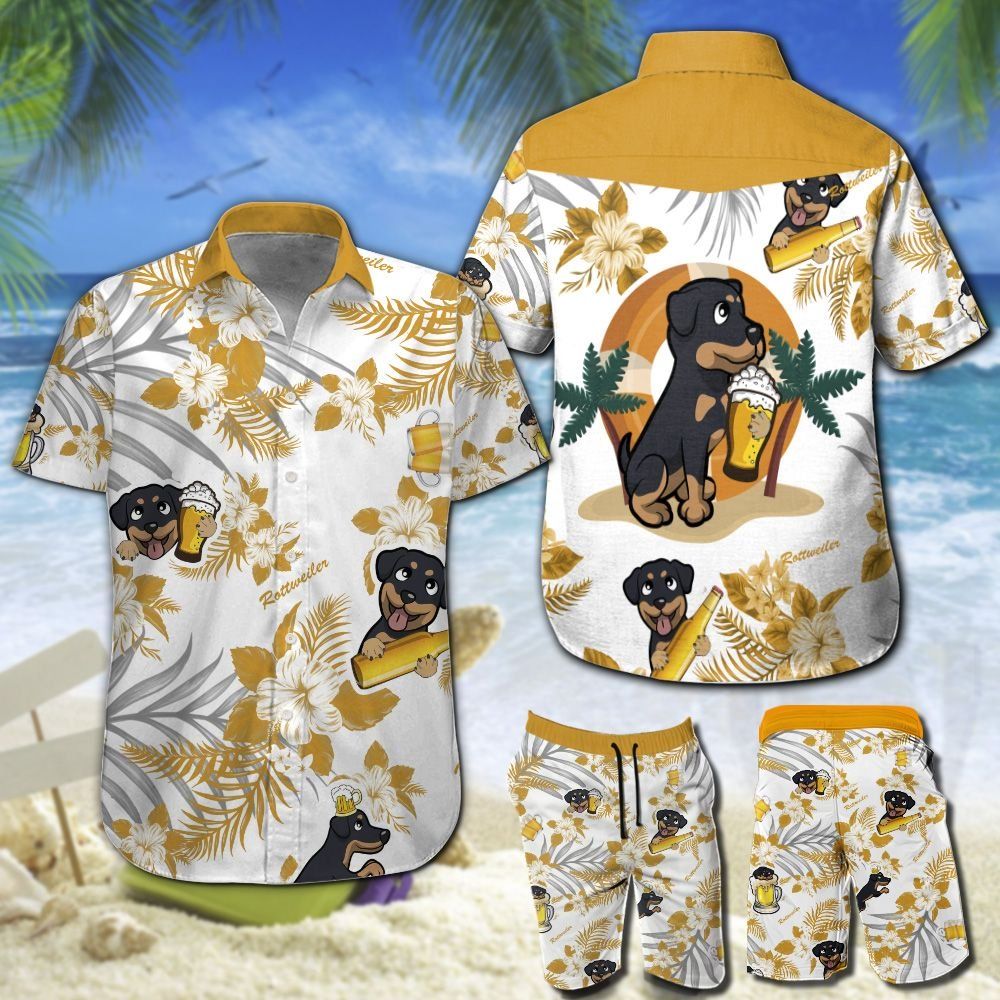 Rottweiler Beer Hawaii Shirt 202 Ha100504