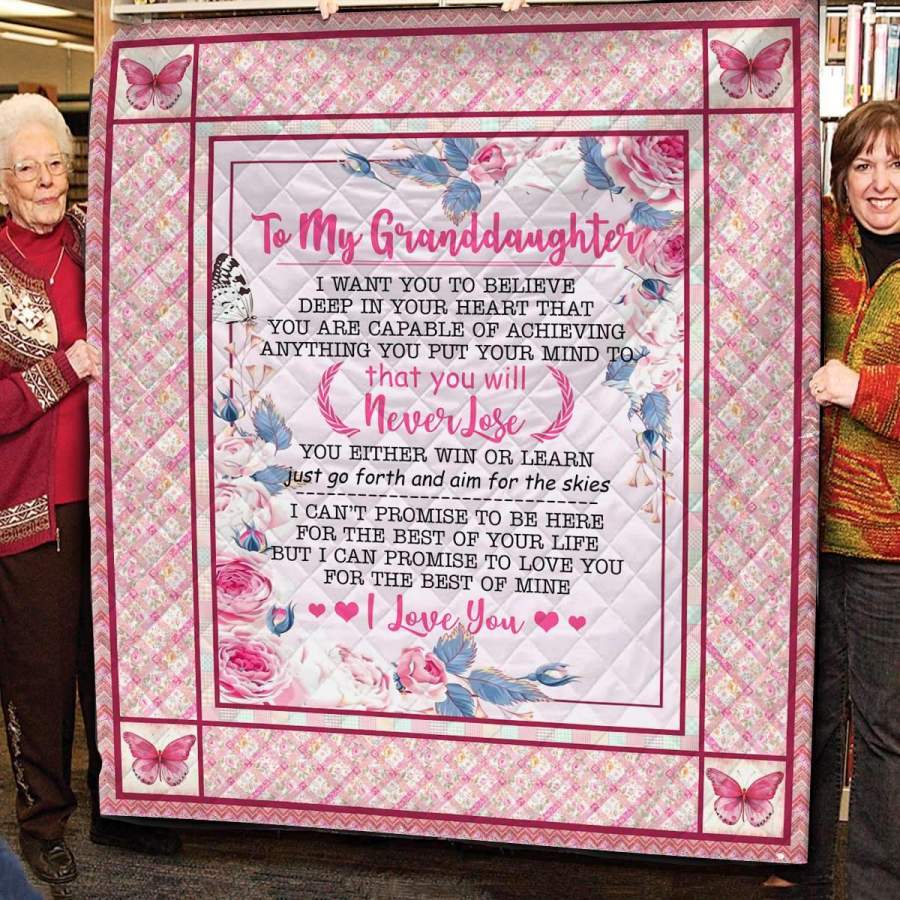 You Will Never Lose Gift For Granddaughter Blanket