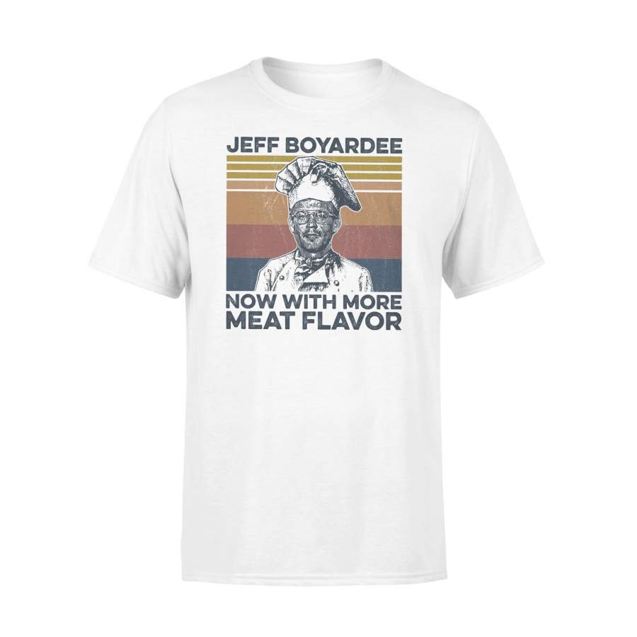 Jeff Boyardee Now With More Meat Flavor Vintage Retro T-shirt