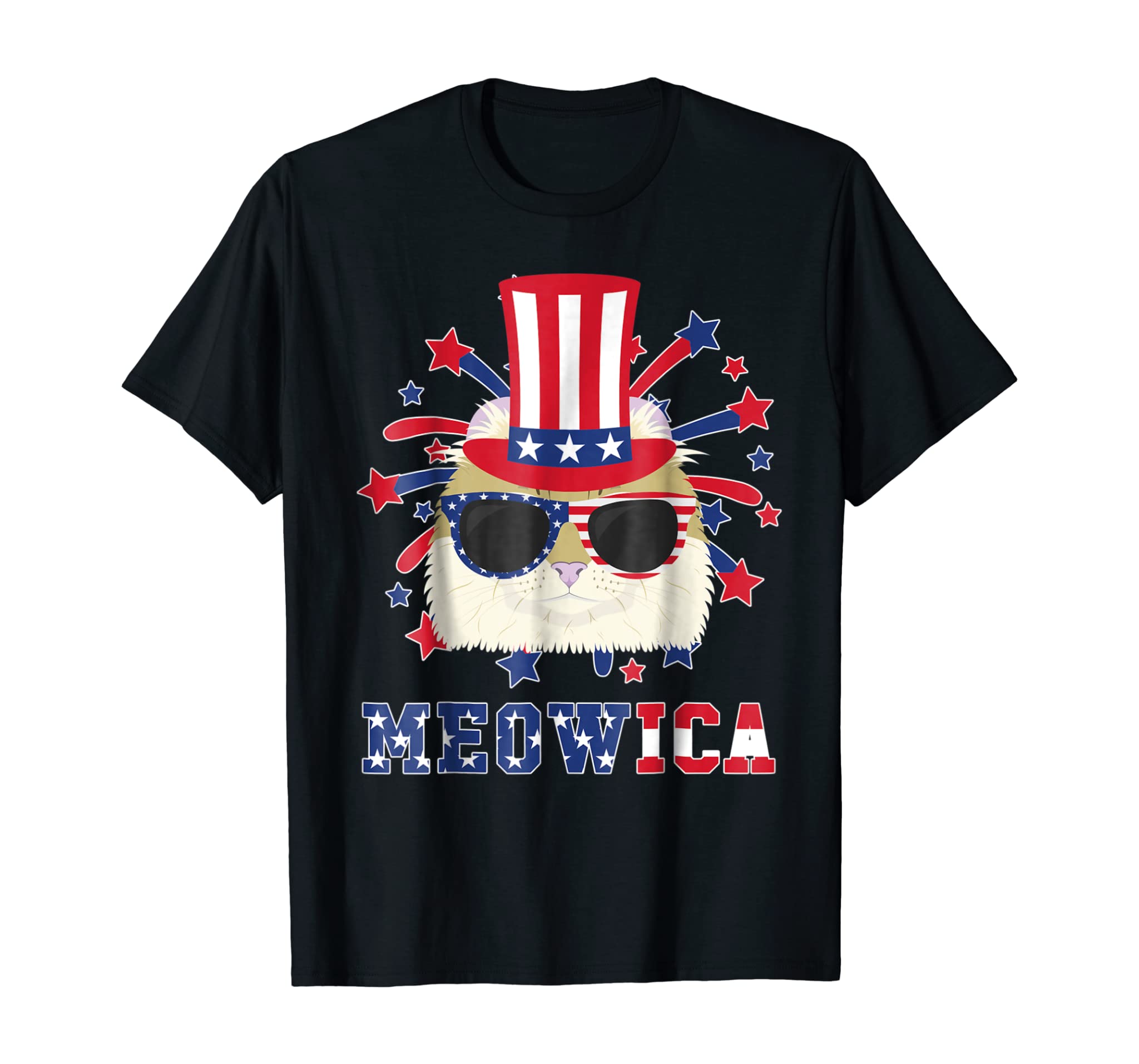 Meowica Shirt – American Curl Cat 4th Of July