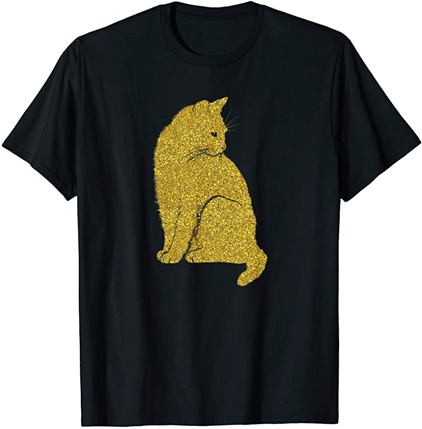 Cat gift, retro Kitten Pet Golden Vintage animal T-Shirt