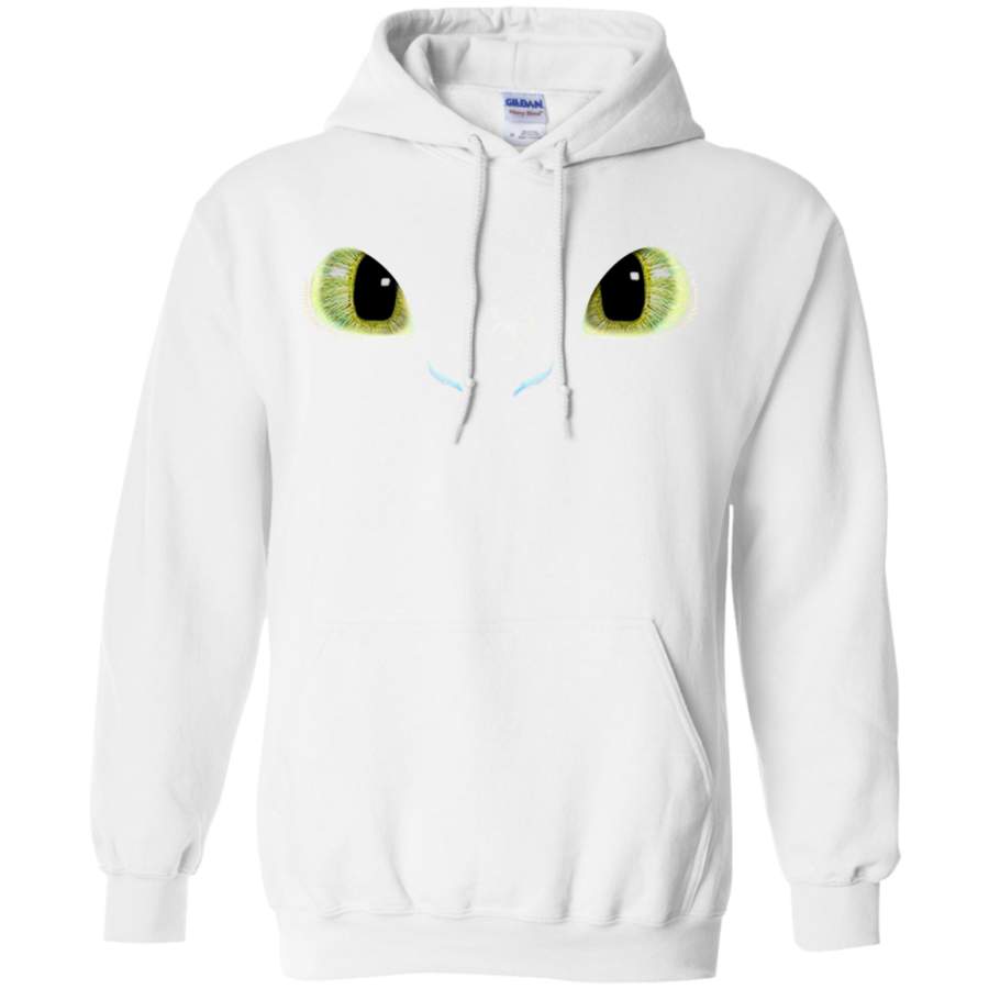 AGR Toothless fiery eyes Gildan Pullover Hoodie