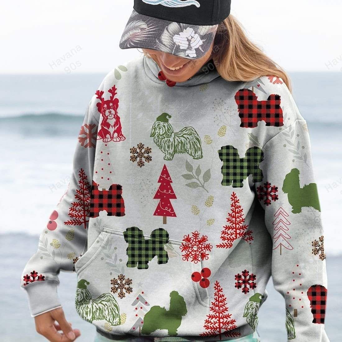 Havanese Dog Pet Christmas Hoodie 3D