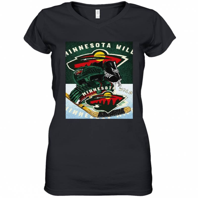 Minnesota Wild Women’s V-Neck T-Shirt