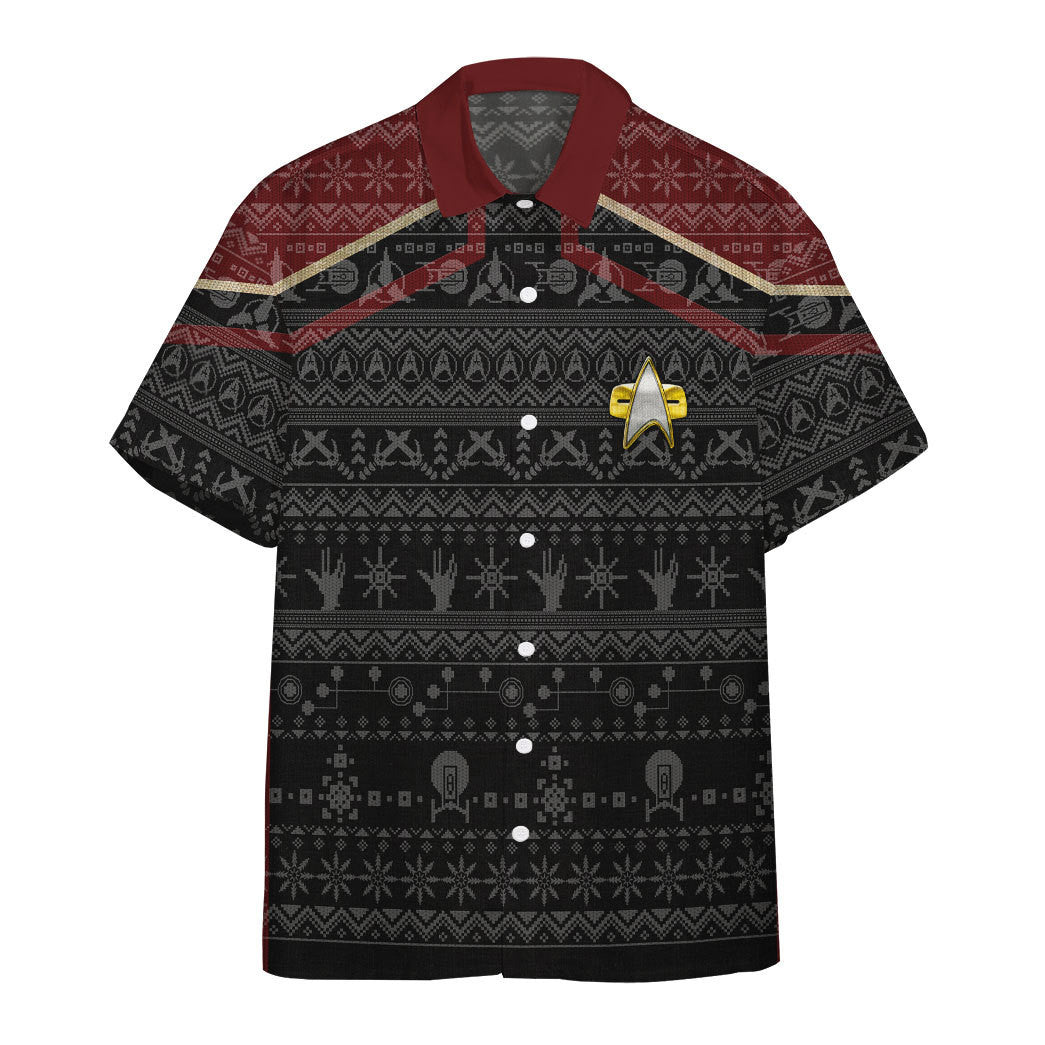 3D S.T Picard 2022 Red Ugly Christmas Custom Hawaii Shirt