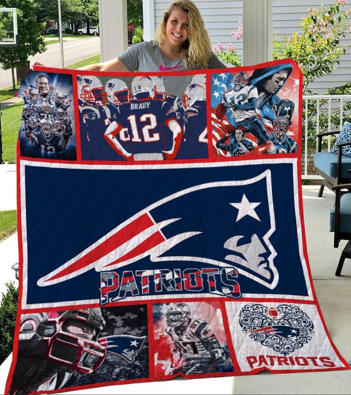 New England Patriots Quilt Blanket Best Gift For Fans V899-Hao1