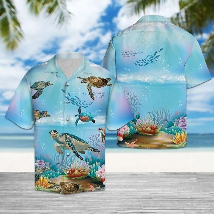 Happy Turtle Hawaiian Shirt Ha100220