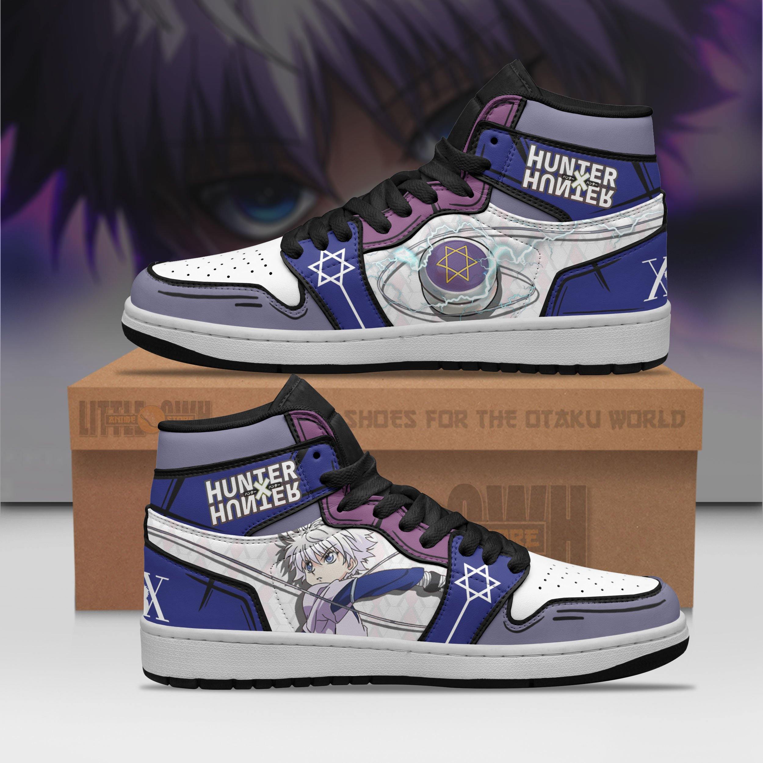 Killua Zoldyck Yoyos Jd Sneakers Custom Hunter X Hunter Anime Shoes