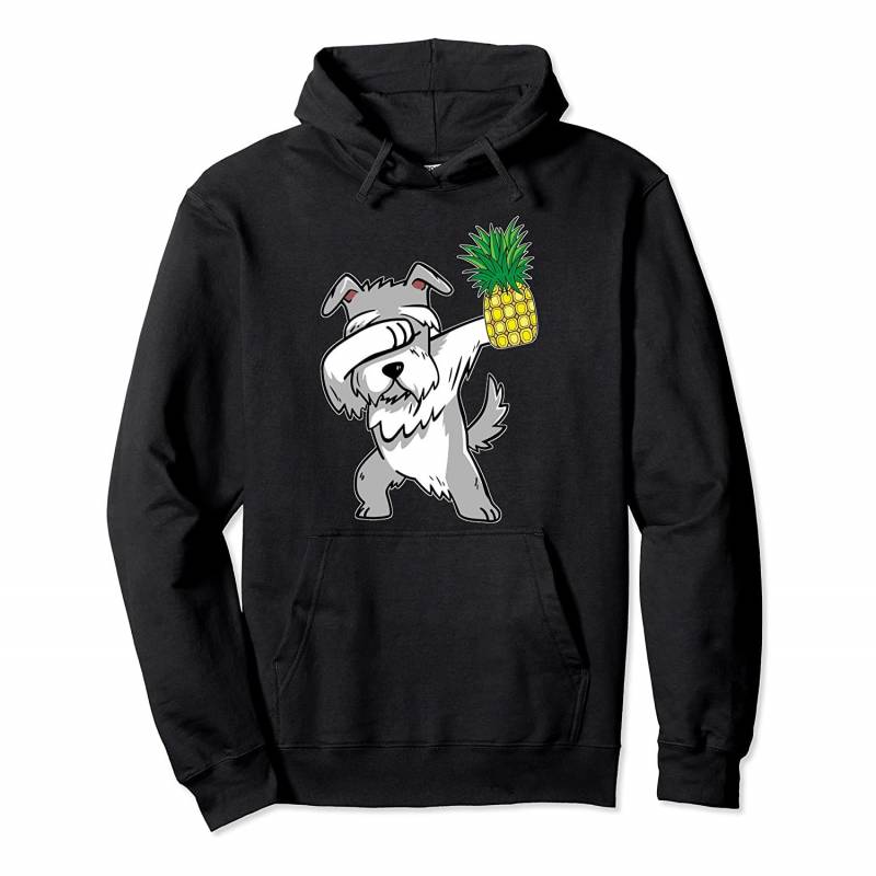 Dabbing Schnauzer Puppy Dog Pineapple Aloha Beach Gift Pullover Hoodie, T-Shirt, Sweatshirt