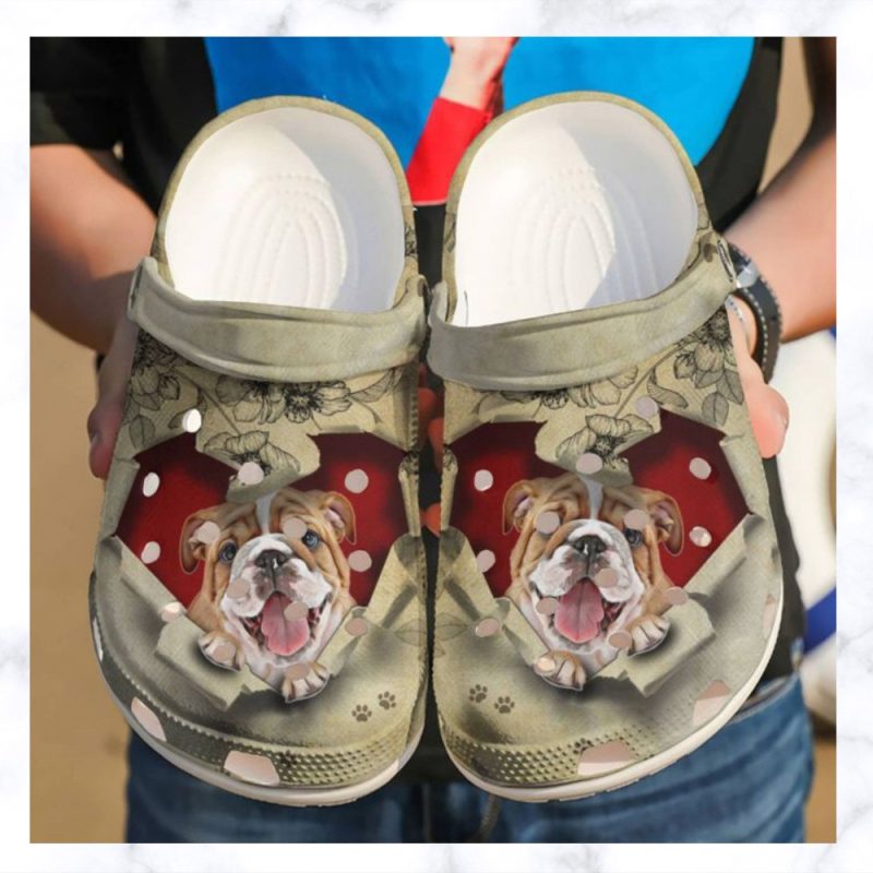 Bulldog They Steal My Heart For Mens And Womens Rubber clog Shoes Comfy Footwear