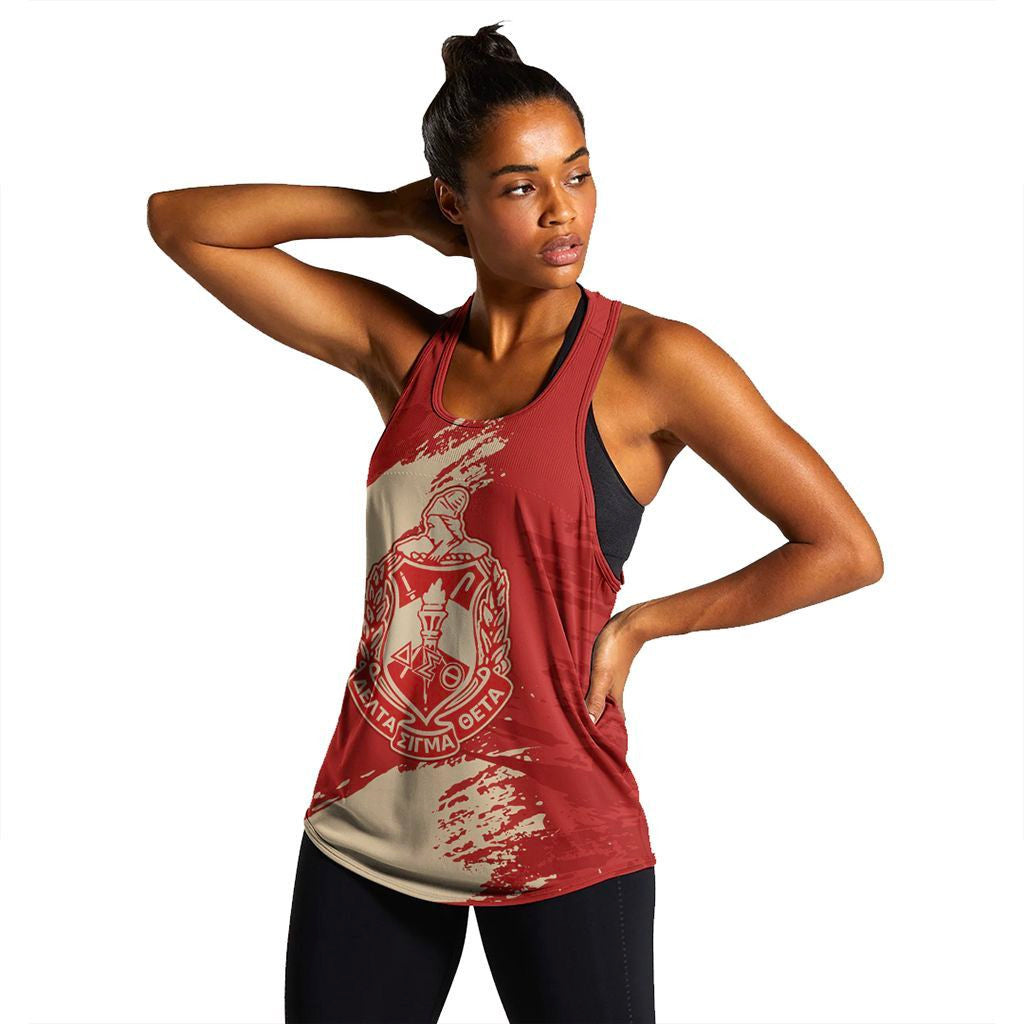 Wonder Print Tank Top Tank Top – Delta Sigma Theta Nineteen Women’S Racerback Tank