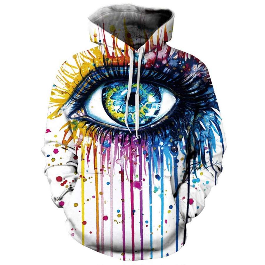 “I see the colorful world” 3D Hoodies