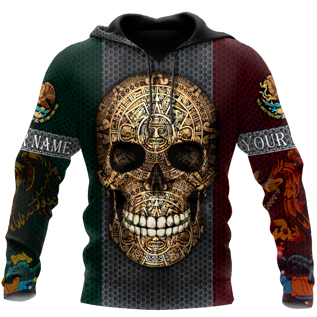 Aztec Mexican Skull All Over Printed Shirts Jj26052101 Nt