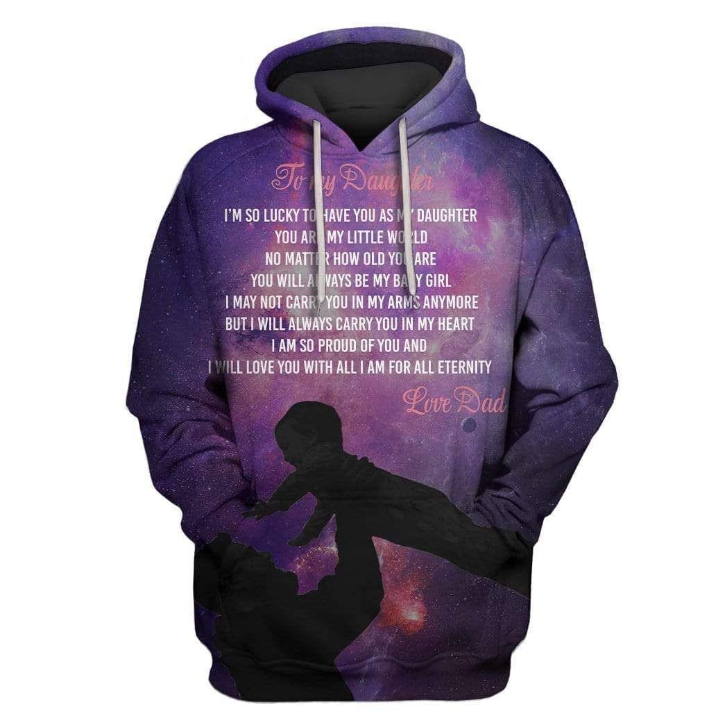 Love Between Dad And Daughter Custom T-Shirt – Hoodies Apparel