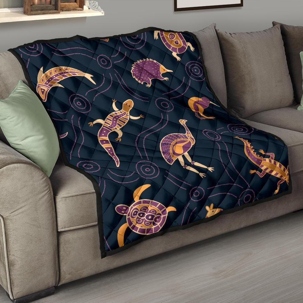 Premium Quilt – Indigenous Animals Patterns