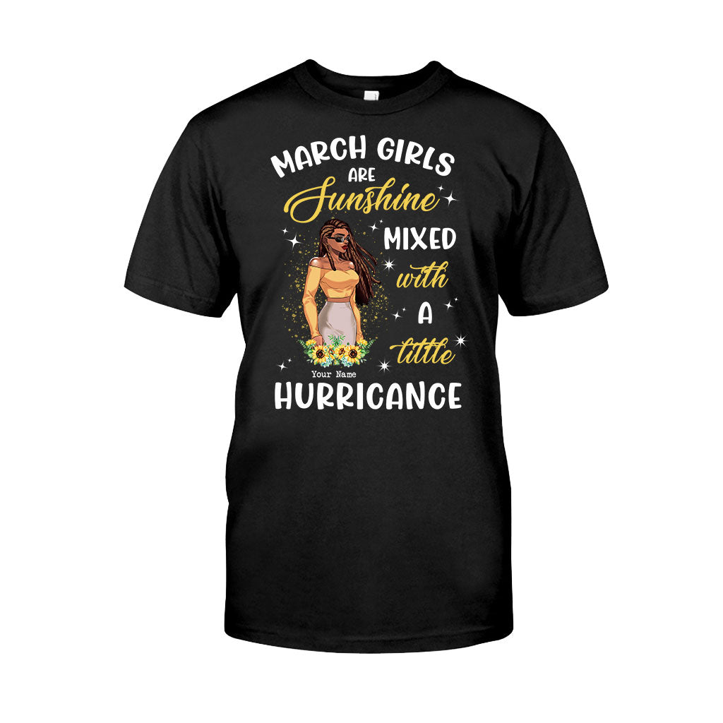 Sunshine Mixed With A Little Hurricane – Personalized African American Shirts