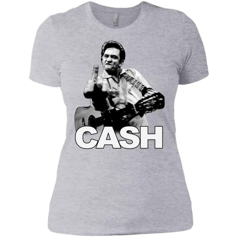 Zion Rootswear Johnny Cash Middle Finger Ladies Premium T-Shirt