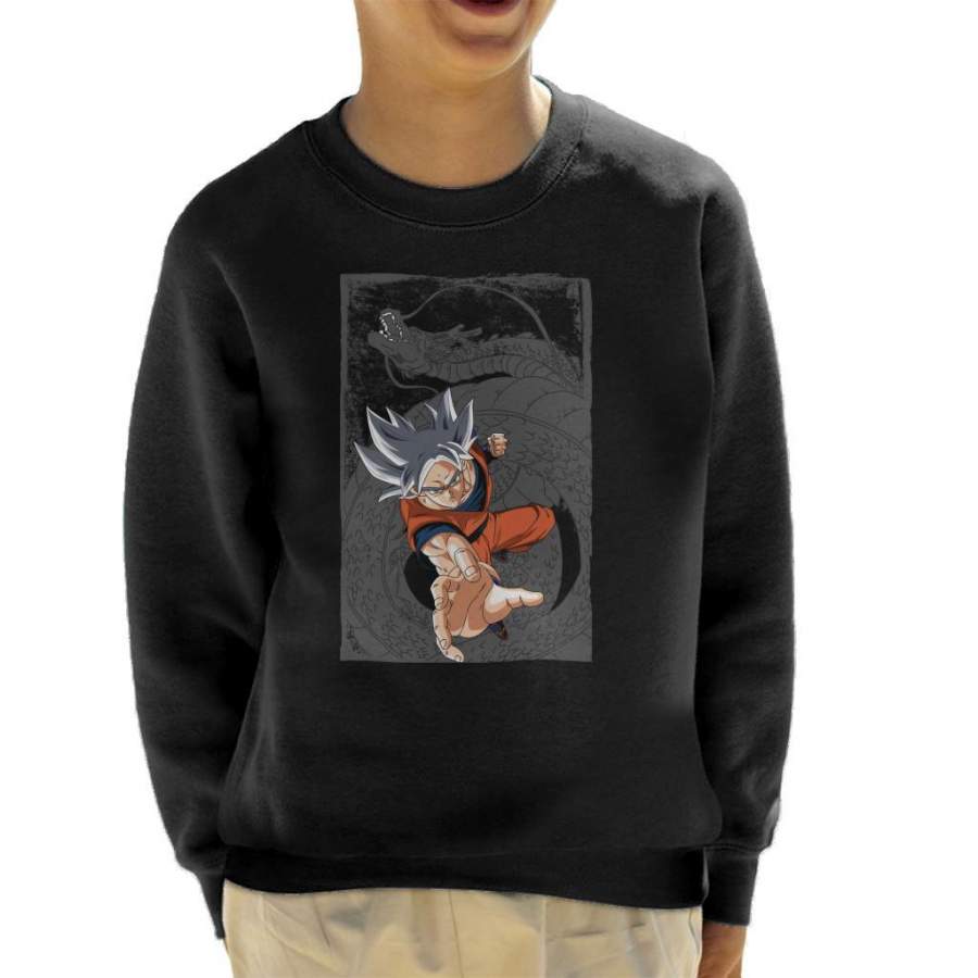 Goku Super Saiyan White Dragon Ball Z Kid’s Sweatshirt