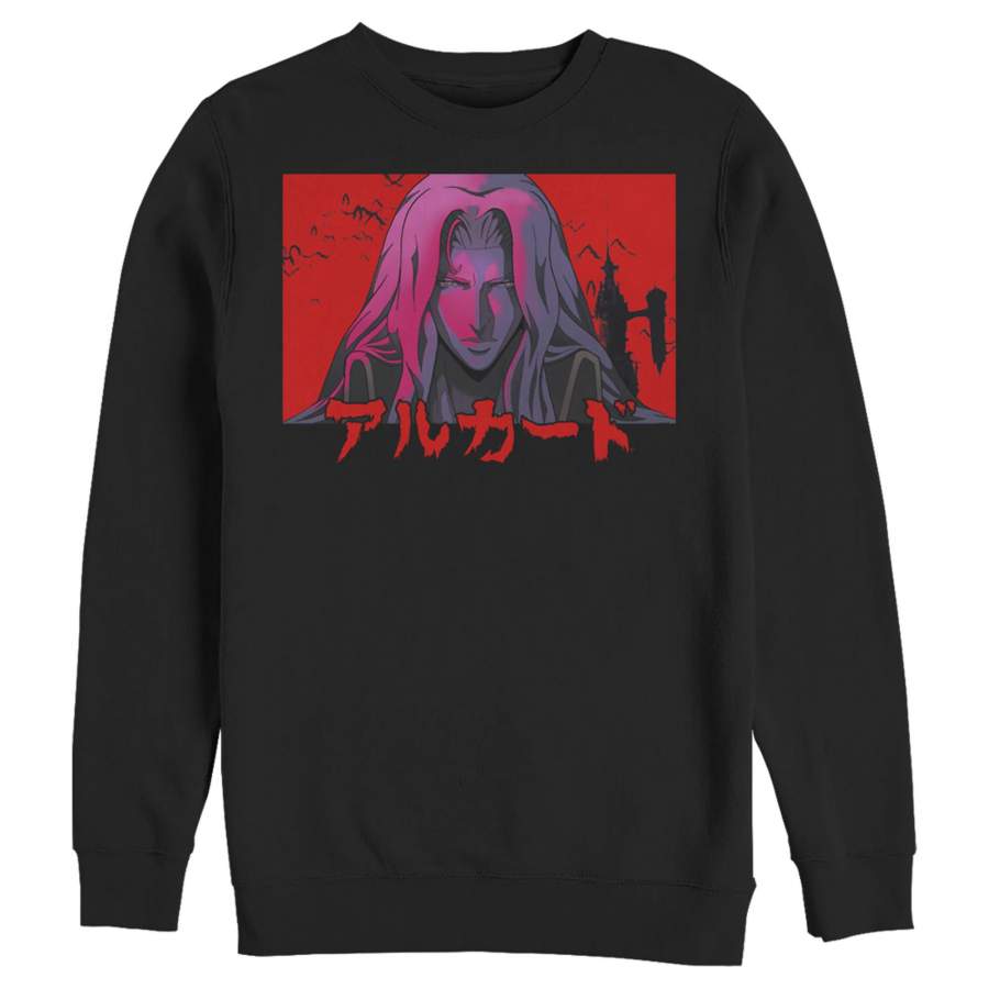 Castlevania Men’s Alucard Kanji Sunset  Sweatshirt