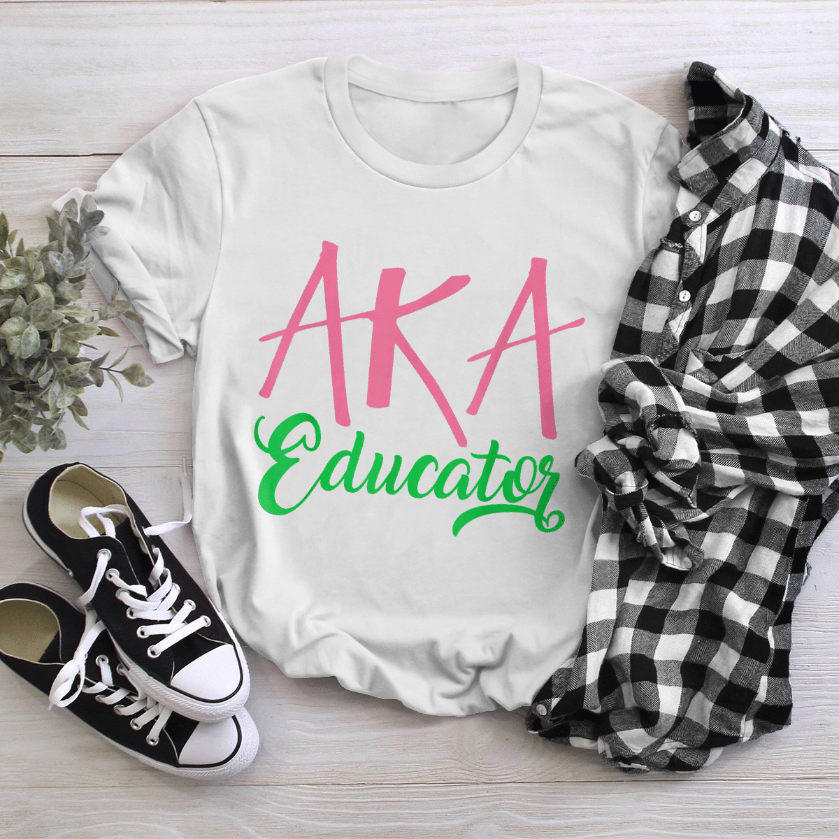 Aka Educator Shirt Alpha Kappa Alpha 1908 Shirt Educated Black Shirt Aka 1908 Shirt Pink And Green Shirt