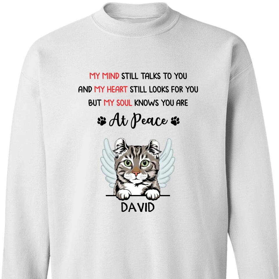 Personalized My Mind My Heart My Soul Cat, Customized Sweatshirt Memmorial Gift For Cat – Trending Personalized