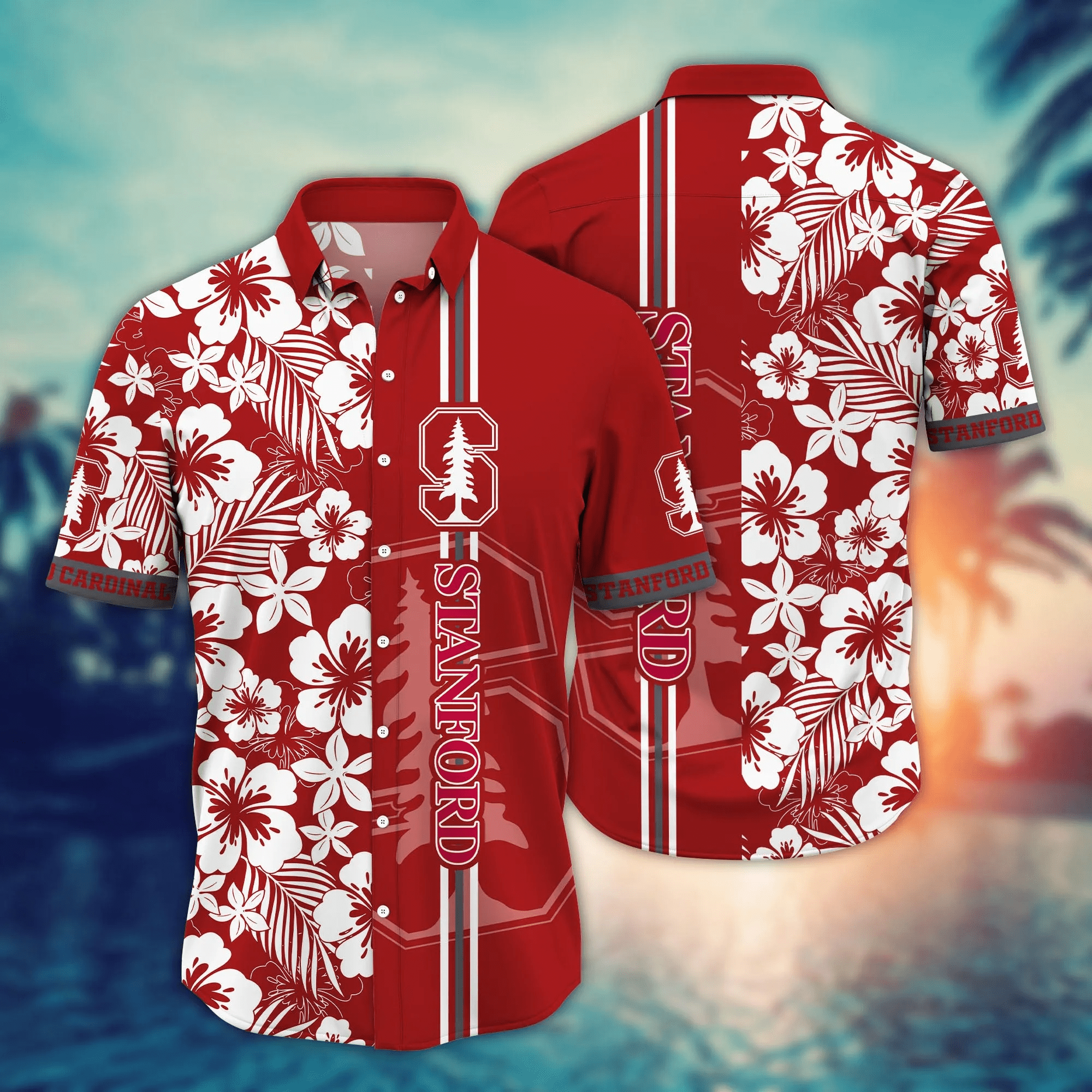 Stanford Cardinal NCCA Hawaiian Shirt Dry Seasontime Aloha Shirt