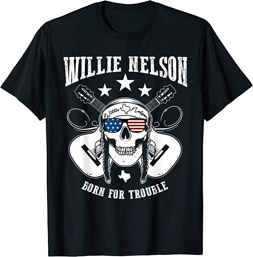 Vintage Willie Tees Nelson Country Music – Born For Trouble T-Shirt