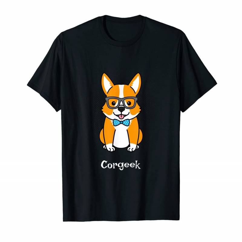 Corgeek Corgi Dog Doggy Puppy Puppies Cute Cool Humor Funny T-shirt