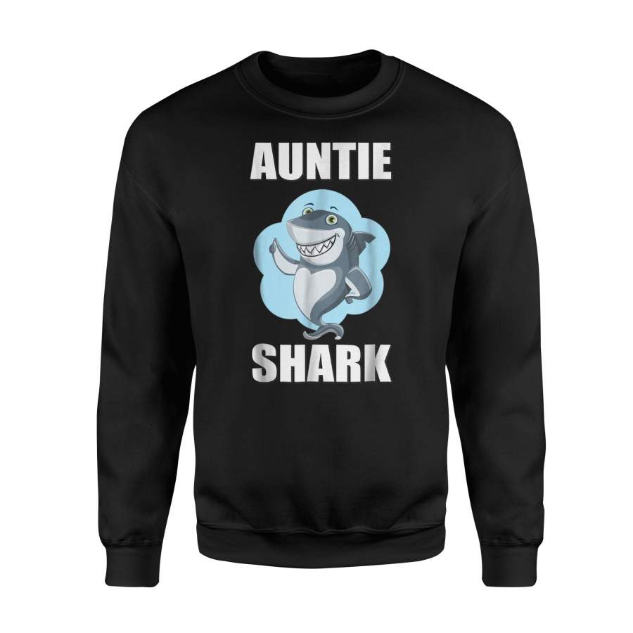 Auntie Shark Aunt Family Matching Jawsome Party Gift Sweatshirt