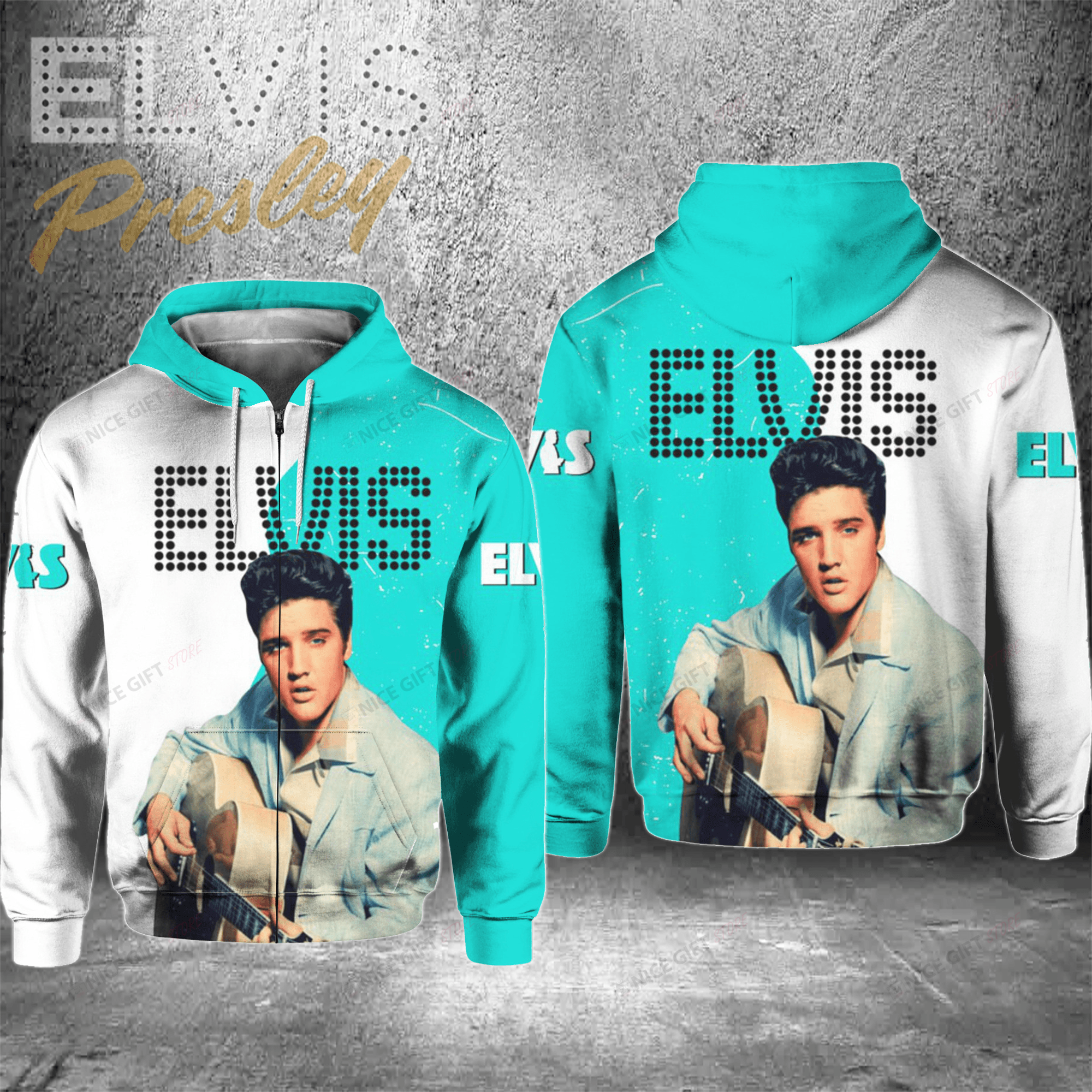 Elvis Presley Zip Hoodie 3D 3Zh-V3M9