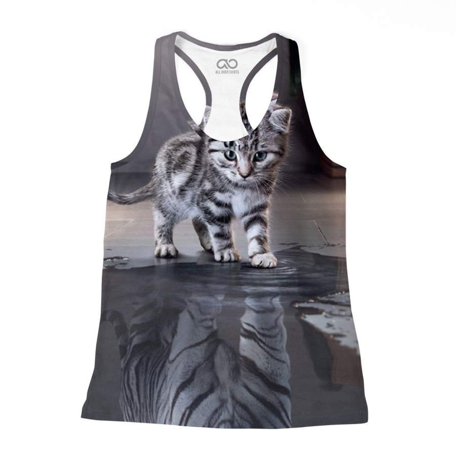 Kitten Reflections Racerback-Tank