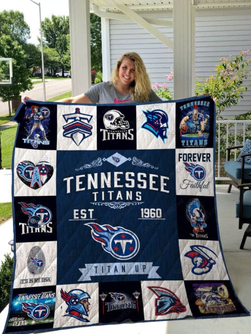 Tennessee Titans Quilt Blanket Bh92