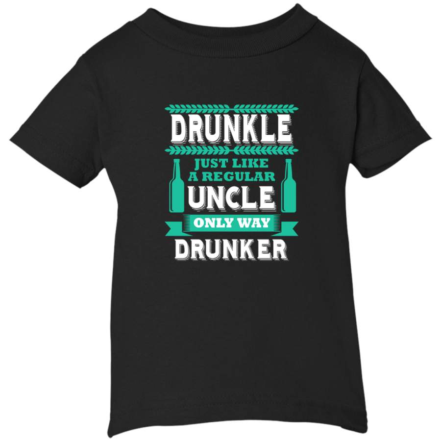 AGR Drunkle Funny Drunk Uncle Definition Gag Gift Men Infant Short Sleeve T-Shirt