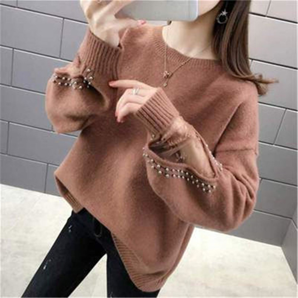 Sweater Women Fashion O Neck Tops Womens Knitted Pullovers Long Sleeve Jumpers Warm Soft Long Sleeve Pullover Autumn Winter alx