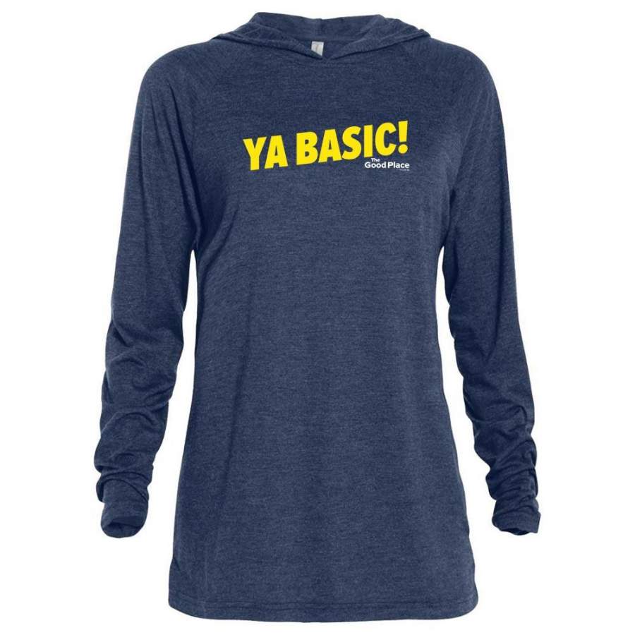 The Good Place Ya Basic Tri-blend Raglan Hoodie