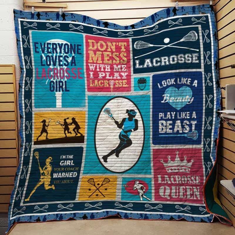 Lacrosse Girl 3D Quilt Blanket HGM1490