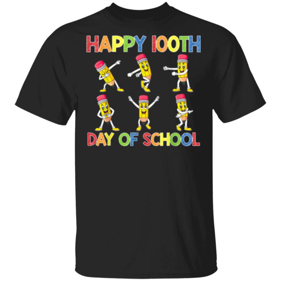 Dancing Pencils 100th Day Of School Girls Boys Kids T-Shirt