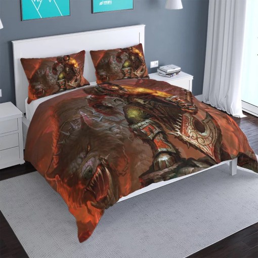 World Of Warcraft 8 Duvet Cover Pillowcase Home Decor 3D Bedding Set 866