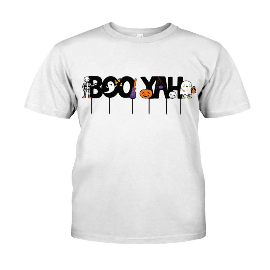 Boo Yah- Halloween Shirt- Funny Fall Shirts- Fall Shirts- Funny Halloween Shirt- Halloween Party By Globalteeshop Bdayshirtsforwomen