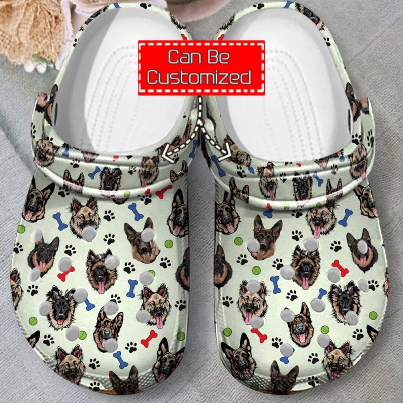 Animal Print – German Shepherds Pattern Clog Shoes For Men And Women