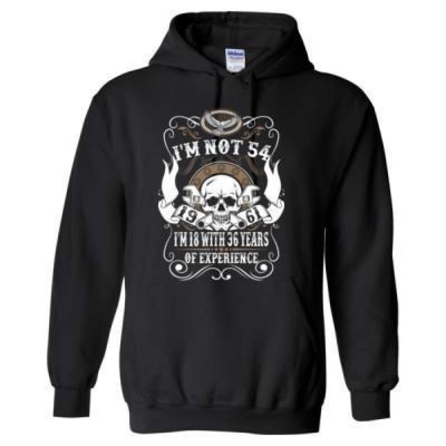 AGR 1973 I Am Not 54 I Am 18 With 36 Years Of Experience – Heavy Blend™ Hooded Sweatshirt