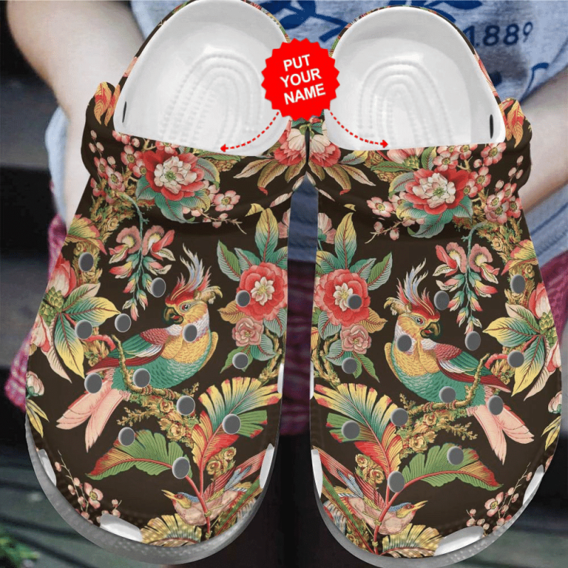 Colorful – Parrot Tropical Clog Shoes For Men And Women