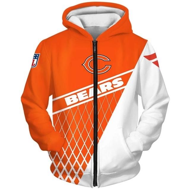 Chicago Bears 3D All Over Print Hoodie, Zip-Up Hoodie