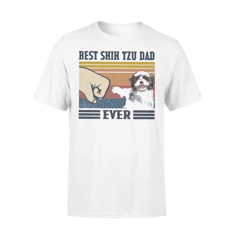 Best Shih Tzu Dad Ever Vintage T-shirt