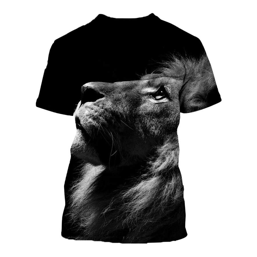 3D All Over Printed Lion T Shirt Hoodie 121410